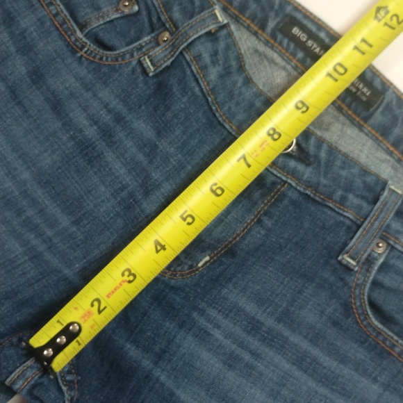 Big Star 1974 Rikki Low Rise Straight Leg Stretch Denim Blue Jeans - Picture 3 of 7